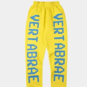 Vertabrae Double Logo Sweatpants Yellow