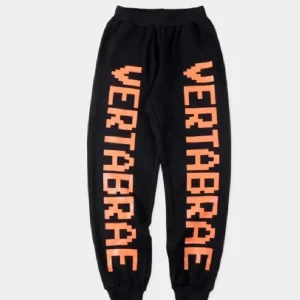 Vertabrae Logo Sweatpants Black/Orange