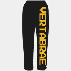 Vertabrae Logo Sweatpants Black/Yellow